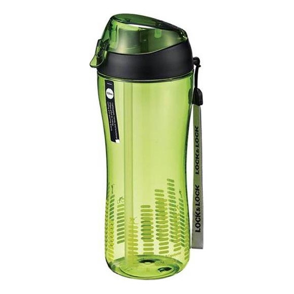 Butelka sportowa z rurką 550 ml zielona
