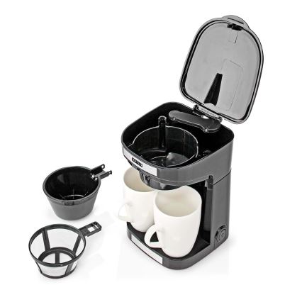 Butler - Czarny ekspres do kawy na 2 filiżanki 450W/230V