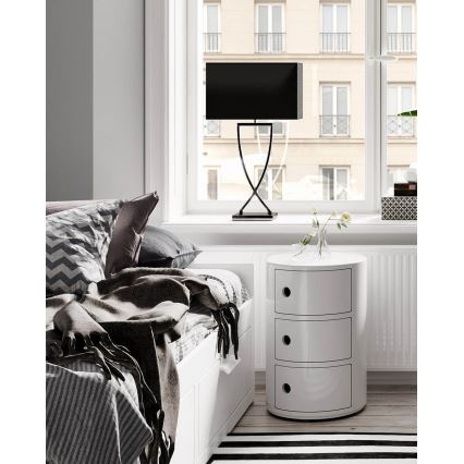 ByRydens - Lampa stołowa OMEGA 1xE27/5W/230V czarna