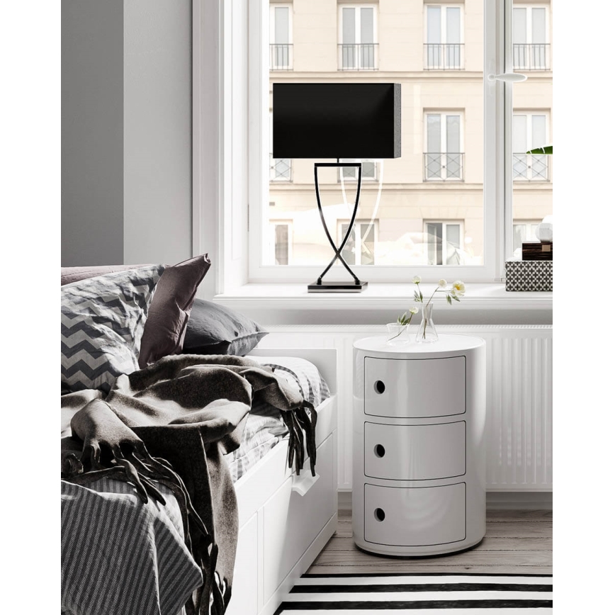 ByRydens - Lampa stołowa OMEGA 1xE27/5W/230V czarna