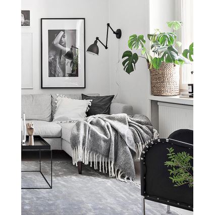 ByRydens - Lampa ścienna BAZAR 1xE27/5W/230V czarna