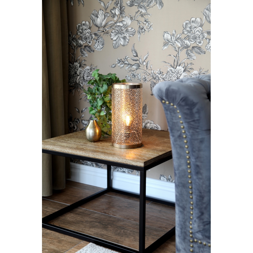 ByRydens - Lampa stołowa HERMINE 1xE14/5W/230V mosiądz