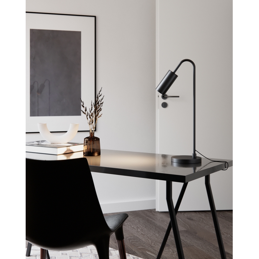 ByRydens - Lampa stołowa CURVE 1xGU10/7W/230V czarna