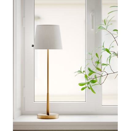 ByRydens - Lampa stołowa LUMI 1xE27/8W/230V biała/złota 68,5 cm