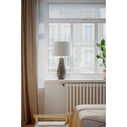ByRydens - Lampa stołowa BARTHA 1xE27/8W/230V beżowa