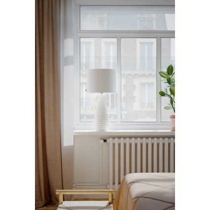 ByRydens - Lampa stołowa BARTHA 1xE27/8W/230V kremowa