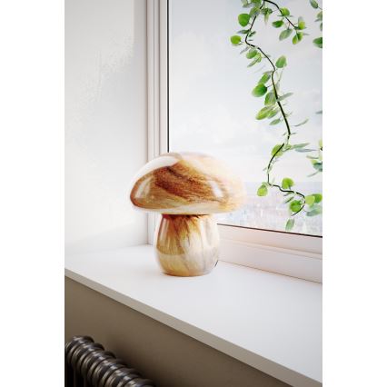 ByRydens - Lampka stołowa MIRA MUSHROOM 1xE27/8W/230V brązowa