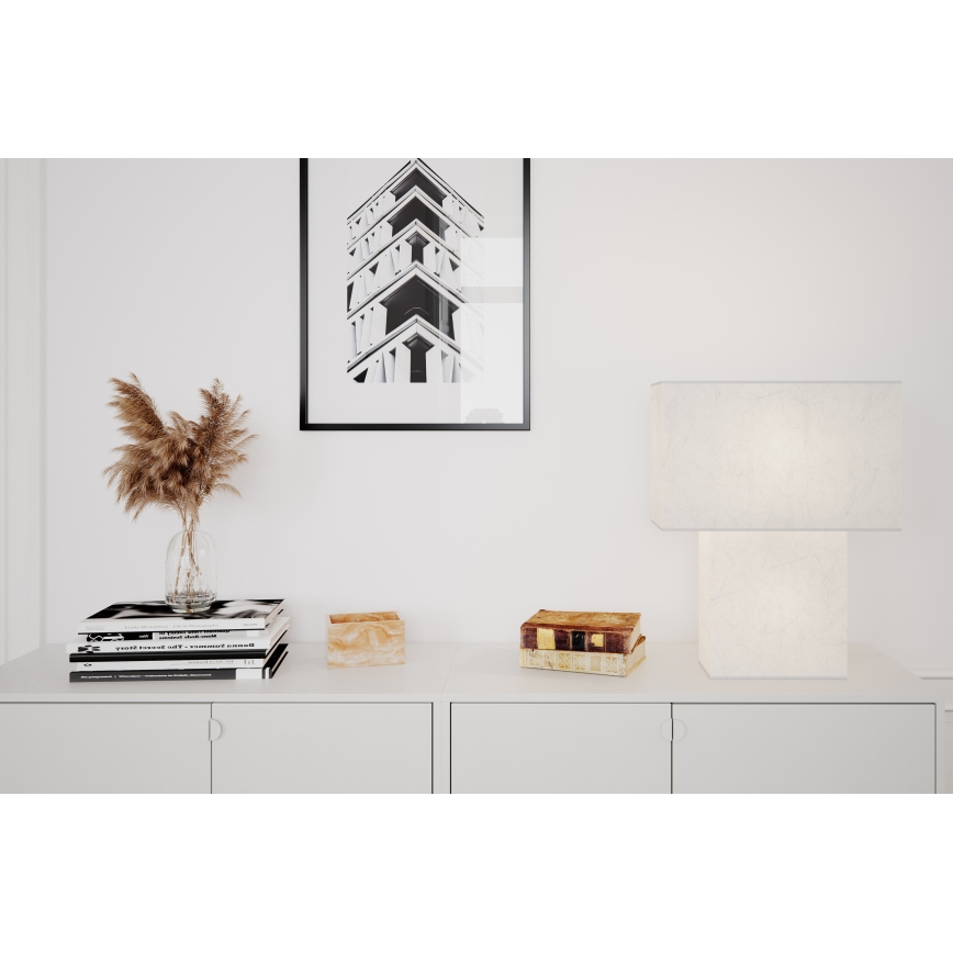 ByRydens - Lampa stołowa iSQUARE 1xE27/8W/230V biała