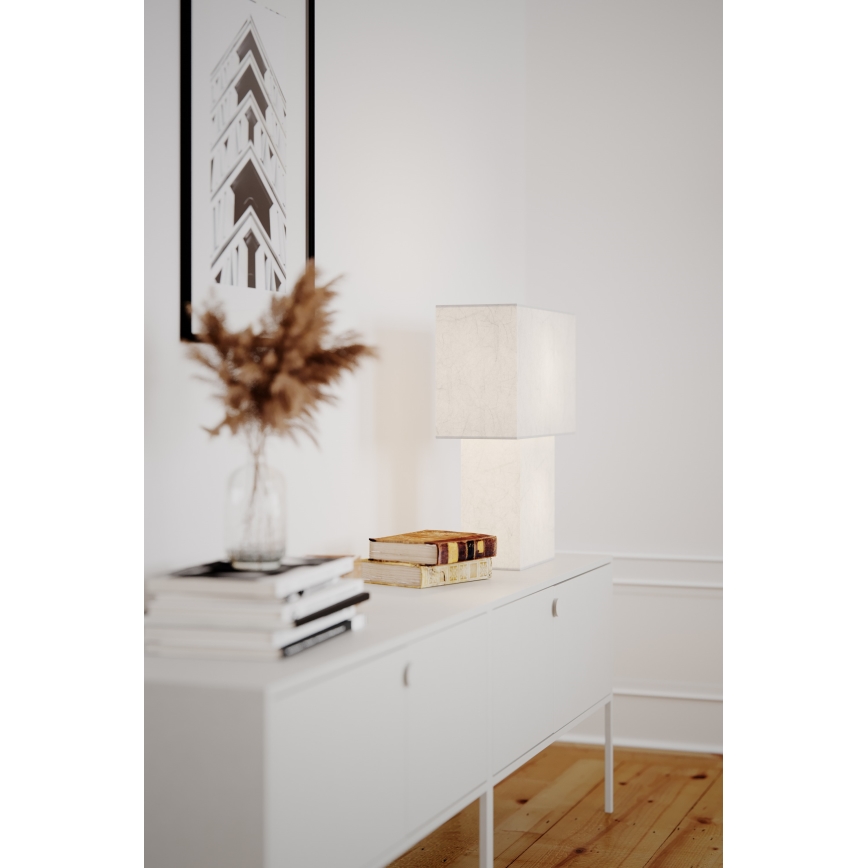 ByRydens - Lampa stołowa iSQUARE 1xE27/8W/230V biała