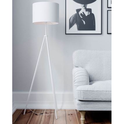 ByRydens - Lampa stojąca RINA 1xE27/5W/230V biała