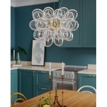 ByRydens - Żyrandol na linkach GROSS 8xG9/5W/230V przezroczysty