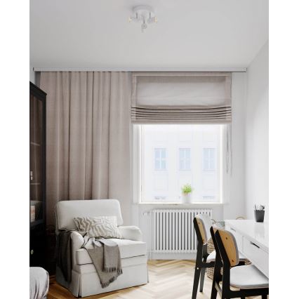 ByRydens - Oświetlenie punktowe CORRECT 3xGU10/7W/230V biały śr. 20 cm