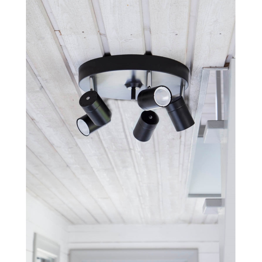 ByRydens - Oświetlenie punktowe CORRECT 5xGU10/7W/230V biały śr. 30 cm