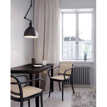 ByRydens - Żyrandol na pręcie BAZAR 1xE27/5W/230V czarny