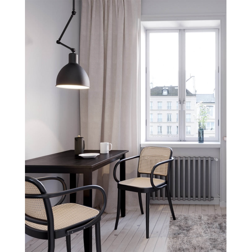 ByRydens - Żyrandol na pręcie BAZAR 1xE27/5W/230V czarny