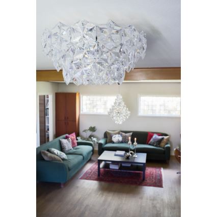 ByRydens - Plafon MONARQUE 3xE27/5W/230V przezroczysty śr. 51 cm