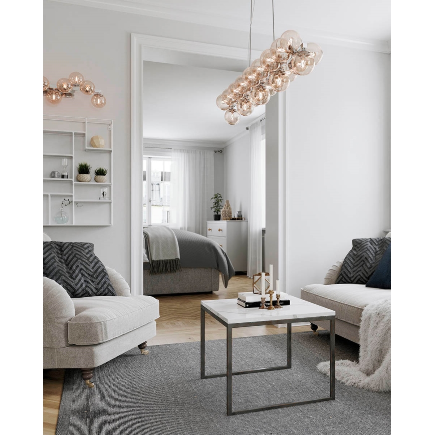 ByRydens - Żyrandol na lince SPLENDOR 25xG9/5W/230V dymny/brązowy