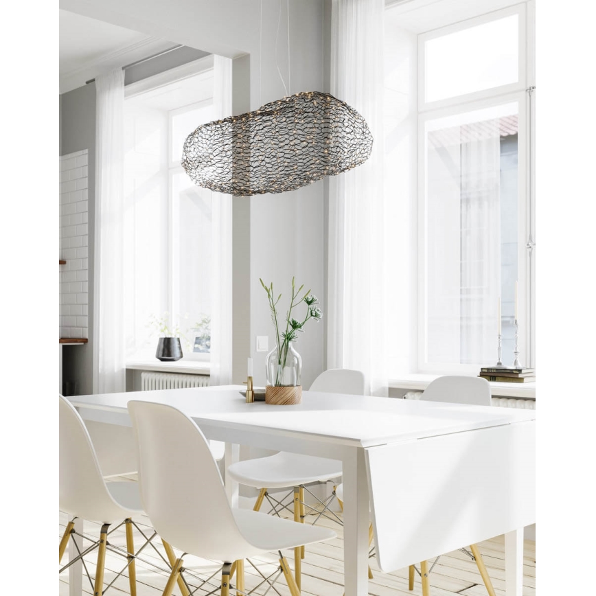 ByRydens - LED Żyrandol na lince HAYDEN LED/15W/230V czarny