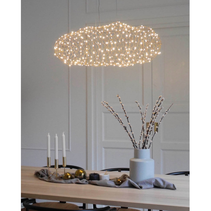 ByRydens - LED Żyrandol na lince HAYDEN LED/15W/230V złoty