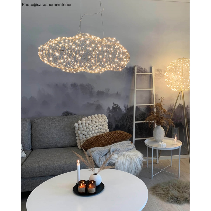 ByRydens - LED Żyrandol na lince HAYDEN LED/15W/230V złoty