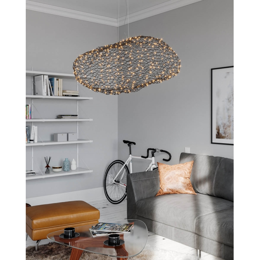 ByRydens - LED Żyrandol na lince HAYDEN LED/20W/230V czarny