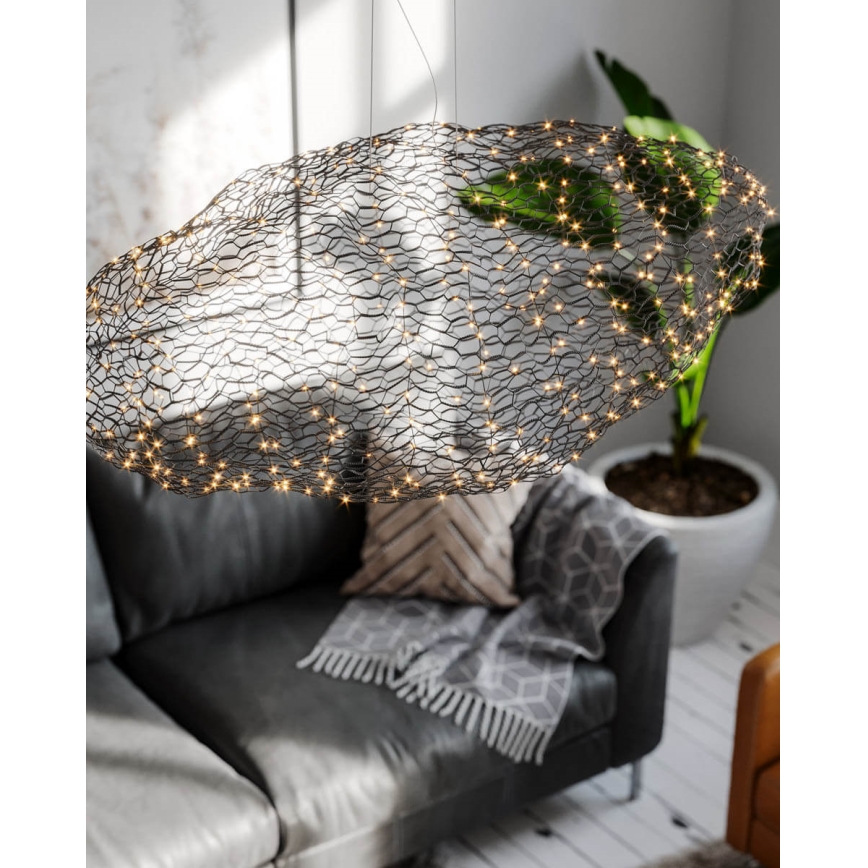 ByRydens - LED Żyrandol na lince HAYDEN LED/20W/230V czarny