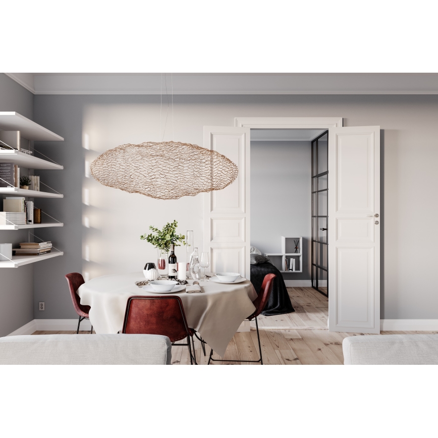 ByRydens - LED Żyrandol na lince HAYDEN LED/20W/230V złoty