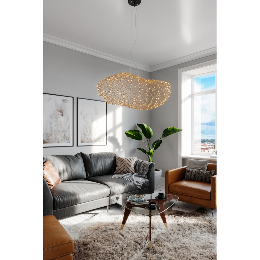 ByRydens - LED Żyrandol na lince HAYDEN LED/20W/230V złoty