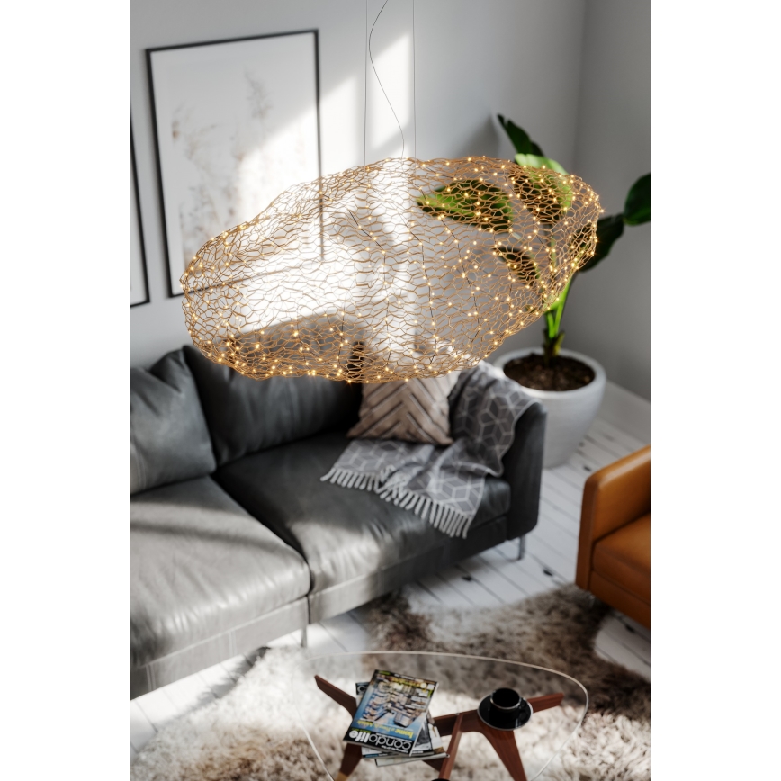 ByRydens - LED Żyrandol na lince HAYDEN LED/20W/230V złoty