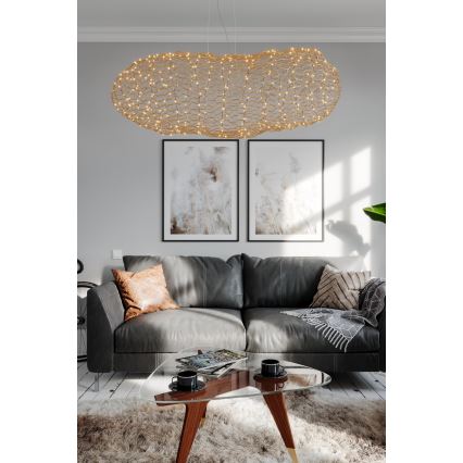 ByRydens - LED Żyrandol na lince HAYDEN LED/20W/230V złoty