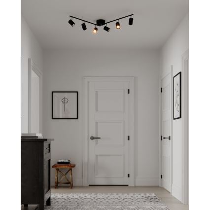 ByRydens - Oświetlenie punktowe CORRECT 6xGU10/7W/230V czarny śr. 30 cm