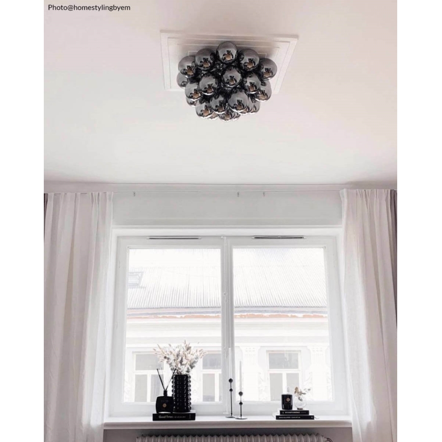 ByRydens - Plafon GROSS 6xG9/5W/230V dymny/czarny śr. 50 cm