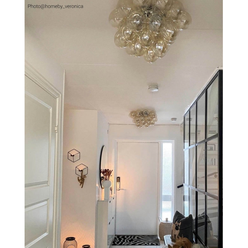 ByRydens - Plafon GROSS 6xG9/5W/230V dymny/brązowy śr. 50 cm