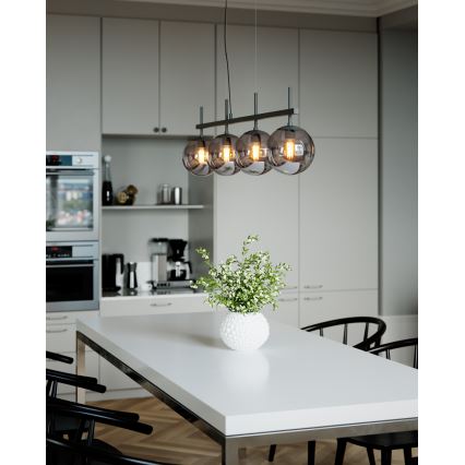 ByRydens - Żyrandol na linkach BOYLE 4xE27/8W/230V