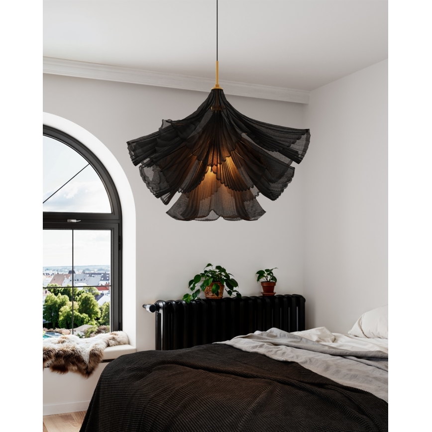 ByRydens - Lampa wisząca na przewodzie JULIETTE 1xE27/8W/230V czarna