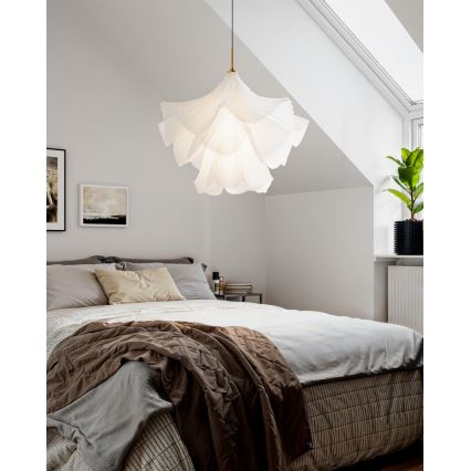 ByRydens - Lampa wisząca na lince JULIETTE 1xE27/8W/230V biała