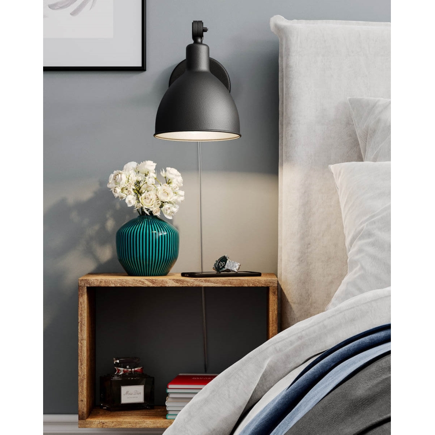 ByRydens - Kinkiet BAZAR MINI 1xE27/5W/230V czarny