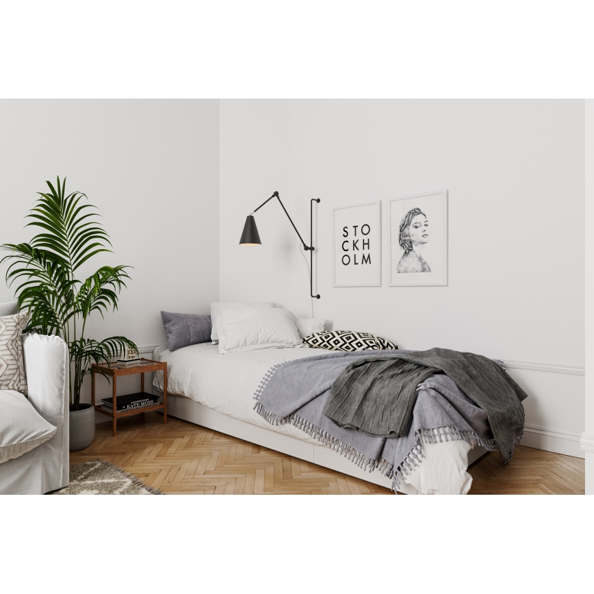 ByRydens - Kinkiet YUKON 1xE27/5W/230V czarny