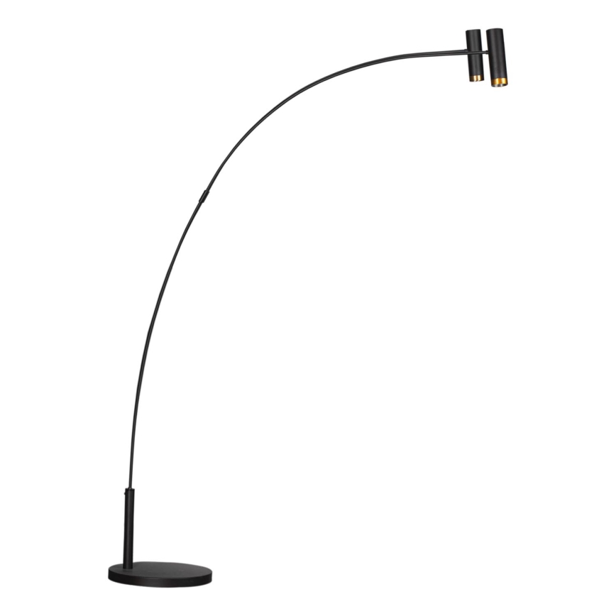 ByRydens - Lampa podłogowa PULS 2xGU10/5W/230V czarny