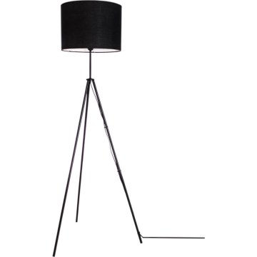 ByRydens - Lampa stojąca RINA 1xE27/5W/230V czarna