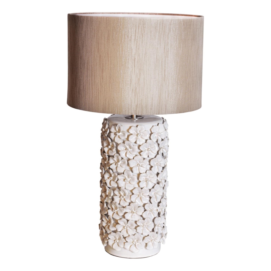 ByRydens - Lampa stołowa FIORE 1xE27/5W/230V kremowy