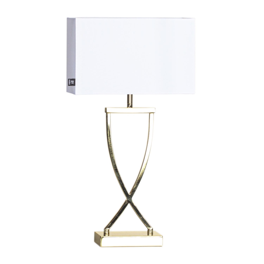 ByRydens - Lampa stołowa OMEGA 1xE27/5W/230V biały/złoty