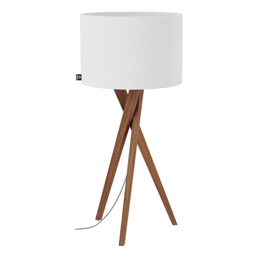 ByRydens - Lampa stołowa VEGA 1xE27/8W/230V biała/dąb