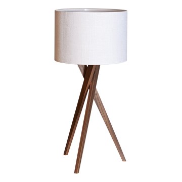 ByRydens - Lampa stołowa VEGA 1xE27/8W/230V biała/orzech