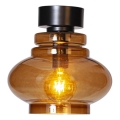 ByRydens - Lampa sufitowa DOLORES 1xE27/5W/230V śr. 30 cm brązowa/przydymiona