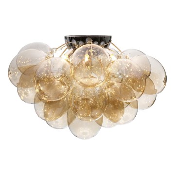 ByRydens - Lampa sufitowa GROSS 6xG9/8W/230V przydymiona/brązowa śr. 70 cm