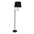 ByRydens - LED lampa stojąca ORLANDO 1xE27/5W/230V + LED/3W czarna śr. 36 cm
