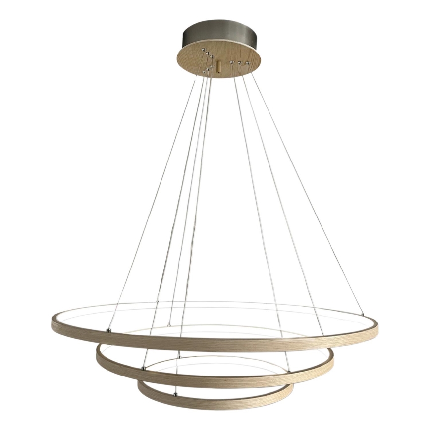 ByRydens - LED Żyrandol na lince TRIONE LED/45W/230V brązowy śr. 80 cm