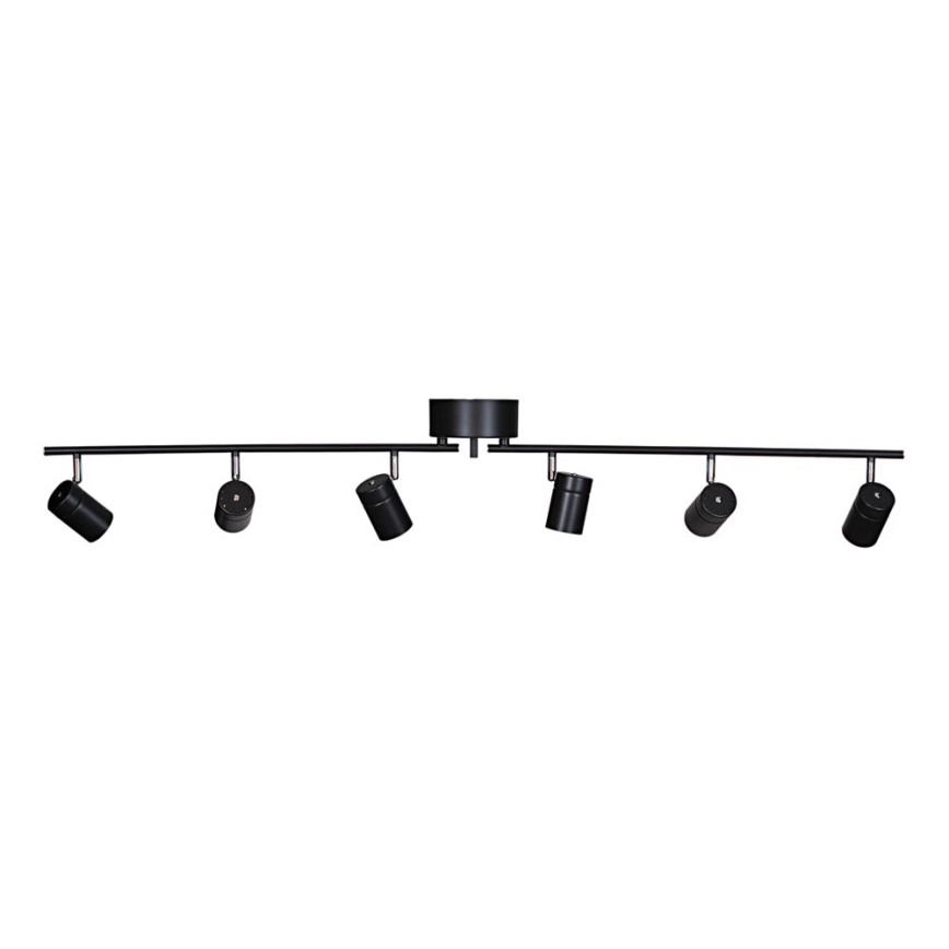 ByRydens - Oświetlenie punktowe CORRECT 6xGU10/7W/230V czarny śr. 30 cm