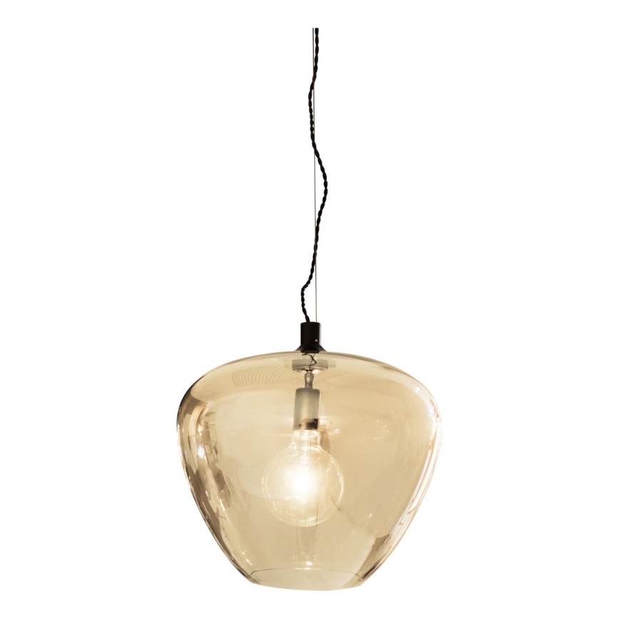 ByRydens - Żyrandol na lince BELLISSIMO 1xE27/8W/230V dymny/brązowy śr. 40 cm